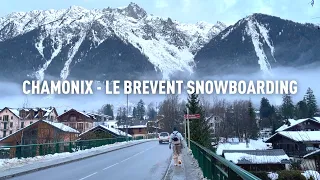 Snowboarding In Le Brevent Flegere Chamonix, France