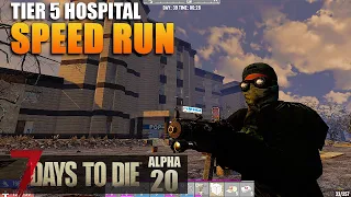 7 Days To Die | SPEED RUN | HOSPITAL ~20 min | Alpha 20 Gameplay | S2 EP42