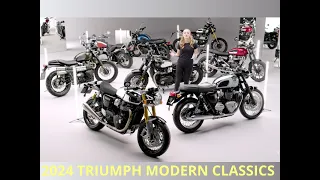 2024 TRIUMPH MODERN CLASSICS LINEUP | 12 NEW COLOUR