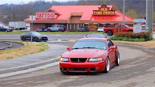 Mustangs Cruising in/out of Hard Rock Meet - Ponies In The Smokies 2023