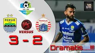 Persib vs Persija 3 - 2 | dramatis!! Pertandingan tadi malam highlight & goals liga 1 gojek 2018