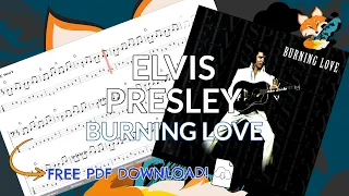 Elvis Presley - Burning Love (Bass Tab Playalong) | PDF Download