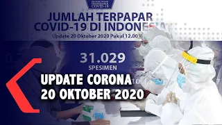 Update Corona 20 Oktober: 368.842 Positif, 293.653 Sembuh, 12.734 Meninggal