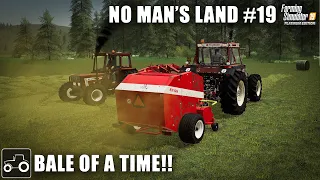 Cutting, Baling & Wrapping Grass For Silage - No Man's Land #19 Farming Simulator 19 Timelapse