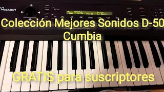 Colección sonidos Roland D-50 Cumbia