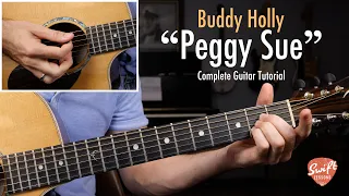Buddy Holly "Peggy Sue" - Easy Guitar Songs Lesson w/ Tabs!