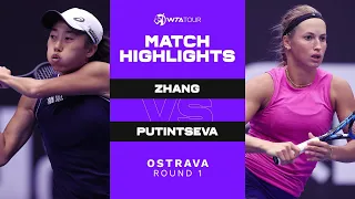Zhang Shuai vs. Yulia Putintseva | 2021 Ostrava Round 1 | WTA Match Highlights