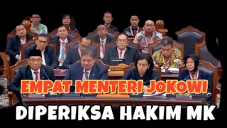 Momen Hakim Konstitusi Periksa Empat Menteri Jokowi