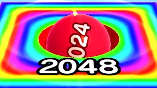 BALL RUN 2048 — 1024 ON RAINBOW CELL!