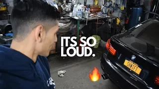 MAKING THE F30 LOUD! (Muffler Delete & Straight Pipe)