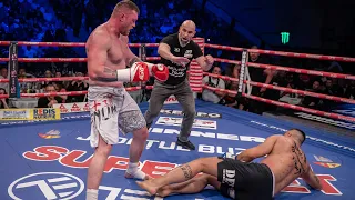 Cea mai tare revenire a anului în meciul dintre bodyguardul lui Tyson și Brancu. S-a lăsat cu KO