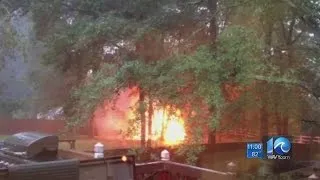 Lightning strike causes fire in Chesapeake