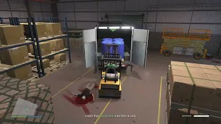 GTA 5 Online - Lift truck training - Acid Lab Resupply
