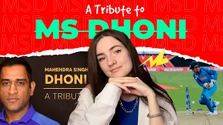 Russian Girl Reacts : A tribute to MS Dhoni