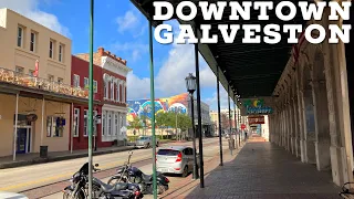 Downtown Galveston || Walking Around Galveston, Texas