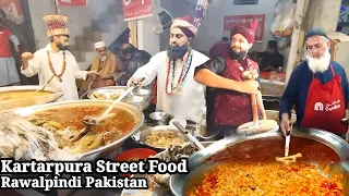 KARTARPURA FOOD STREET in Every Night | Siri Paye, Mutton Chanay, Lassi in Rawalpindi Pakistan