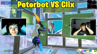 Peterbot VS Clix 1v1 TOXIC Fights!