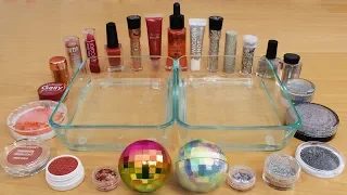 Rose Gold vs Holo - Mixing Makeup Eyeshadow Into Slime Special Series 175 Satisfying Slime Video