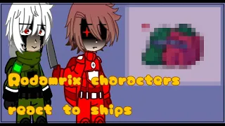 Rodamrix characters react to ships // Rodamrix Among Us // GC