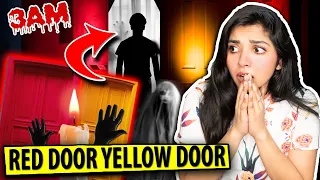 NEVER Play This Game "RED DOOR, YELLOW DOOR"💀☠️ *Strange Things Happened*😨😰