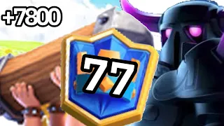 TOP 77 with PEKKA Bridge Spam +7800🙋‍♂️-Clash Royale