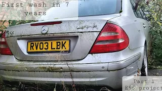 Project E55 Part 1: First Wash. Buying the cheapest e55 in the UK