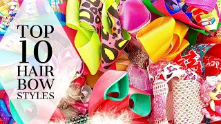 TOP 10 HAIR BOW STYLES | Most Popular Girls Hair Bow Styles for 2021