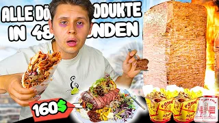 Ich ESSE ALLE DÖNER-PRODUKTE in 48 STUNDEN🥙😰(MIT TEUERSTER DÖNER-TELLER DEUTSCHLANDS💰)