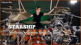 Starship - Nothing's Gonna Stop Us Now (Mannequin 1987 OST) | Drum cover by Kalonica Nicx