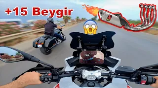 FULL SYSTEM #akrapovic HEADERS TAKTIM! (katalizör iptal) |  BMW #s1000xr   Aslan gibi kükrüyor!