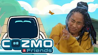 Cozmo & QMO Mashup | Episode 3 | Desert Island Bots/CHARGE⚡️🔋 | Science for Kids |  @CozmoFriends​