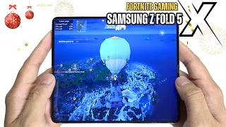 Samsung Galaxy Z Fold 5 Fortnite Mobile Gaming test Update 2024 | Snapdragon 8 Gen 2, 120Hz Display