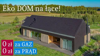 Eko DOM na dzikiej łące! 🌿 100 m2 bez rachunków! 0 zł za ogrzewanie! Projekt NOWOCZESNA STODOŁA 2022