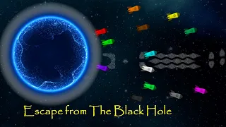 marble race : Escape from The Black Hole  - Survival Marble Race In Algodoo