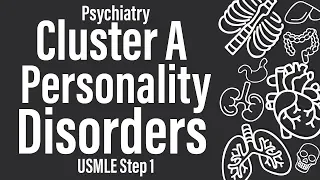 Cluster A Personality Disorders (Psychiatry) - USMLE Step 1