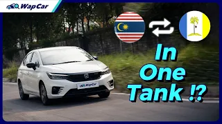 We did 4.05L/100 km in the 2023 Honda City 1.5 e:HEV in Malaysia, 1 Full Tank Over 900 km!! | WapCar