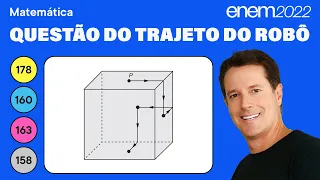 🔵 Questão do trajeto do robô: ENEM 2022 Matemática - Geometria de Posição