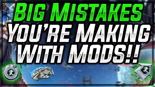 Huge Modding Mistakes You're Making + How To Get GOOD at Mods! | Star Wars: Galaxy of Heroes