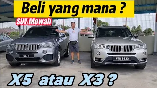 BMW X5 vs. X3 Terpakai