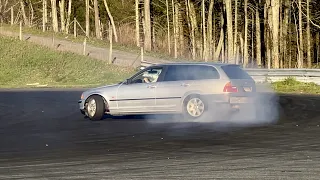 E46 Drift Wagon HATES The Dry! The Most I've Ever Struggled Driving