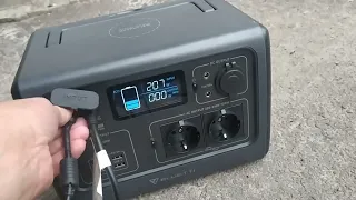 Bluetti EB55 dual charging from Honda EX500