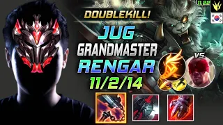GrandMaster レンガー Jungle vs リー・シン - Rengar LOL ゴアドリンカー フリートフットワーク - KR 11.22