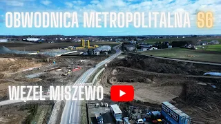 Obwodnica Metropolitalna Trójmiasta - Węzeł Miszewo 02.04.2023 | 4K | Dji mini 3 pro cinematic