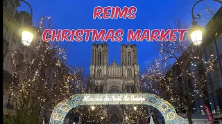 CHRISTMAS MARKET in REIMS, FRANCE | Le MARCHÉ de NOËL de REIMS