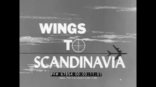 PAN AM AIRLINES 1960s TRAVELOGUE  " WINGS TO SCANDINAVIA "  NORWAY, SWEDEN, FINLAND  67854