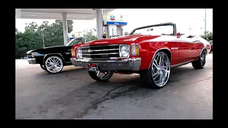 Two of the cleanest 71 Chevy Chevelle on 24s Forgiatos in Georgia🔥🔥🔥🔥