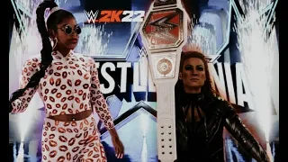 WWE 2K22 | Bianca Belair v Becky Lynch Wrestlemania 38. | Simulation.