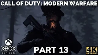 Call of Duty: Modern Warfare Walkthrough Gameplay Part 13 | Xbox Series X, XONE | 4K | GOING DARK