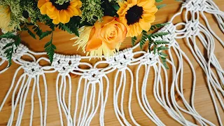 Easiest Macrame Garland Wall Hanging You Can Make | Tutorial for Complete Beginners