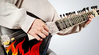 Metal riffs on a SITAR actually sound INSANE!